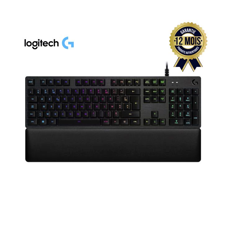 Clavier Gamer mécanique Logitech G513 LightSync   - Rétroéclairage RGB  Aluminium - 12 mois| Glotelho Cameroun