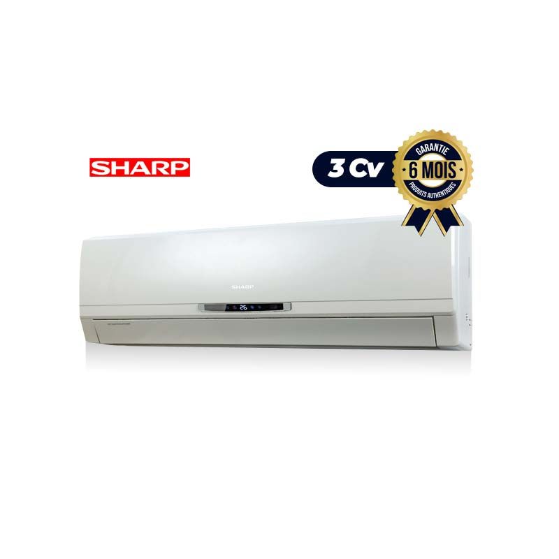 Climatiseur Split –SHARP - AH-A24NCV - 3 CV – Blanc | Glotelho Cameroun