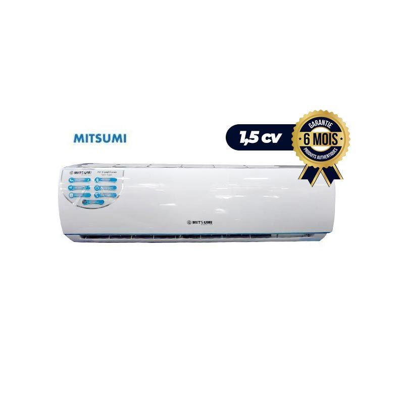 Climatiseur Split Mitsumi - MTL-12PRMM - 12000BTU- 1.5CV - Blanc - 6mois  | Glotelho leader de l'achat et vente en ligne au cameroun