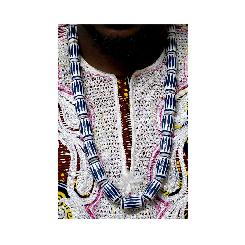 Collier traditionnel en boule - ndop simple|Glotelho Cameroun