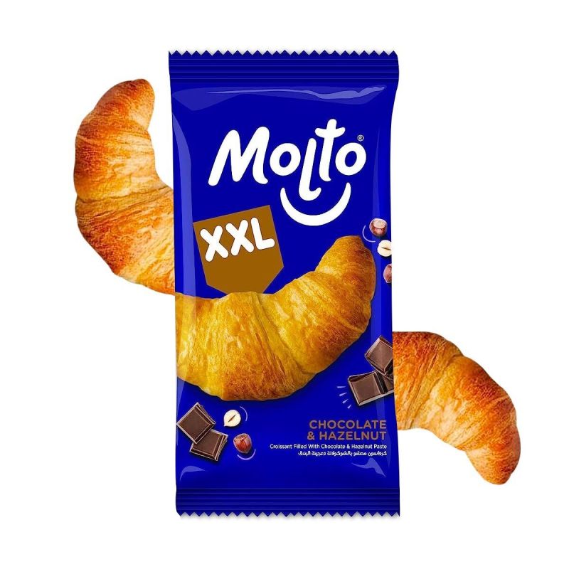 Croissant  au Chocolat et au noisettes XXL -  Molto - 55 mg