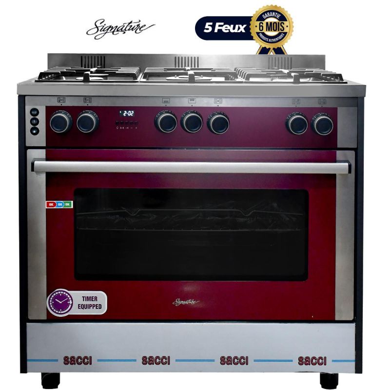 Cuisinière SIGNATURE  Semi-Professionnel - 5 Foyers 60*90 - Grand Four - INOX | Glotelho Cameroun
