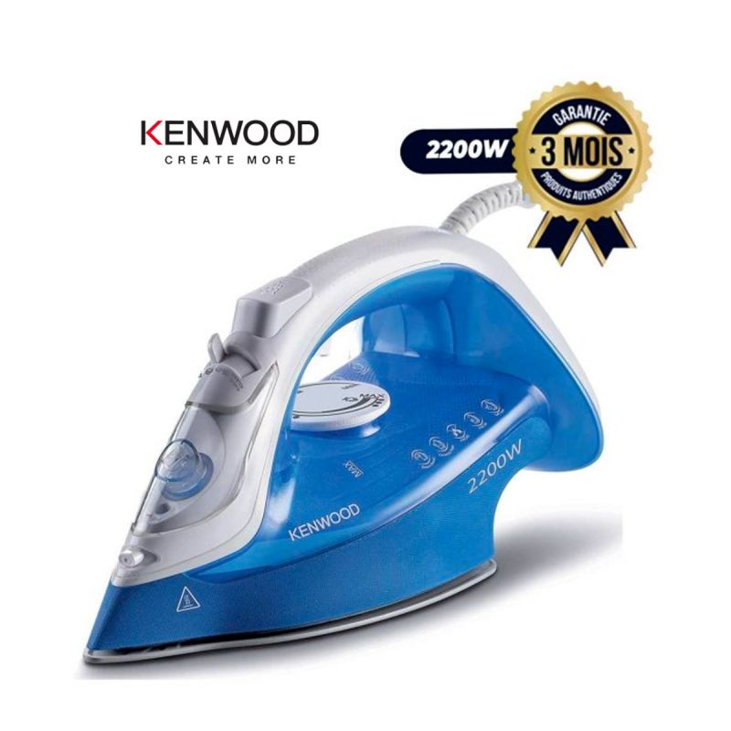 Fer à Vapeur - KENWOOD - STP60.000WB - 2200W - 300ml - Bleu/blanc - 3 mois | Gloteho Cameroun