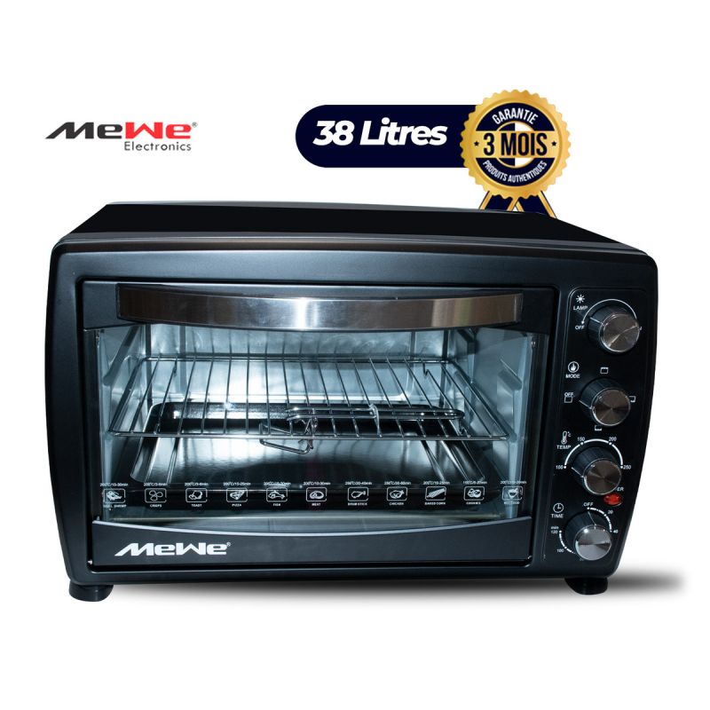 Four électrique avec Grill et Minuterie 120 min, Sonnerie et Arrêt Automatique intégrés - prix Cameroun 