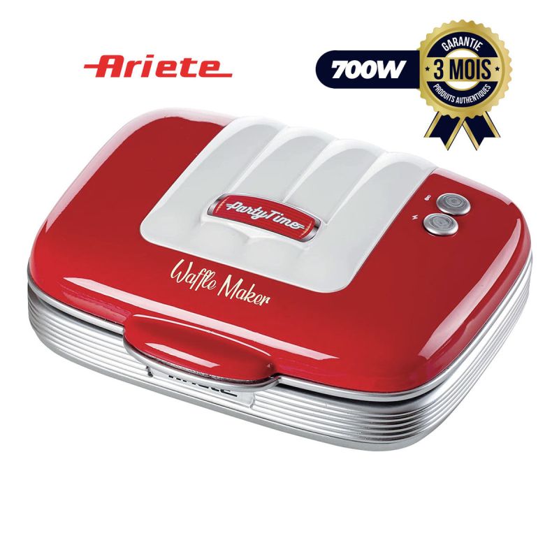 Gaufrier Anti Adhesive - Ariete - 1973 - 700 Watts - 2 Gaufre | Glotelho Cameroun