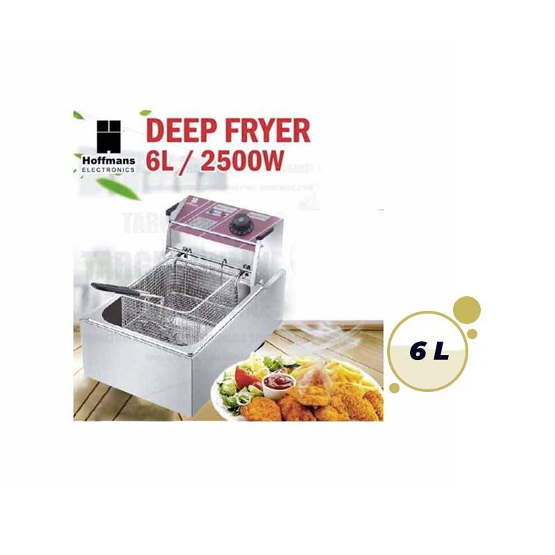 Friteuse électrique à huile - Hoffmans - 6 Litres - Réservoir simple|Glotelho Cameroun