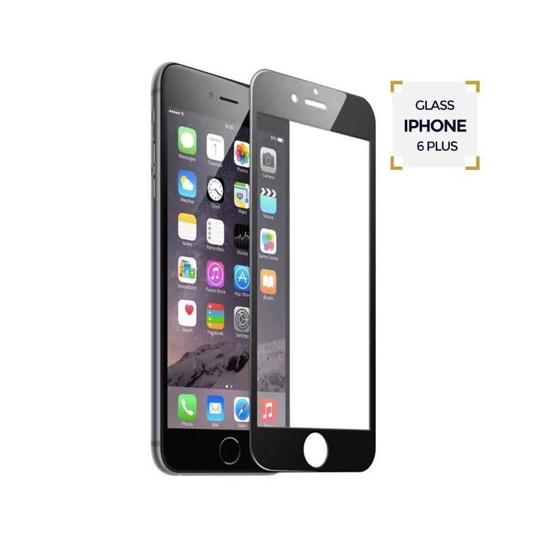 VITRE DE PROTECTION  IPHONE 6 PLUS BLANC |Glotelho