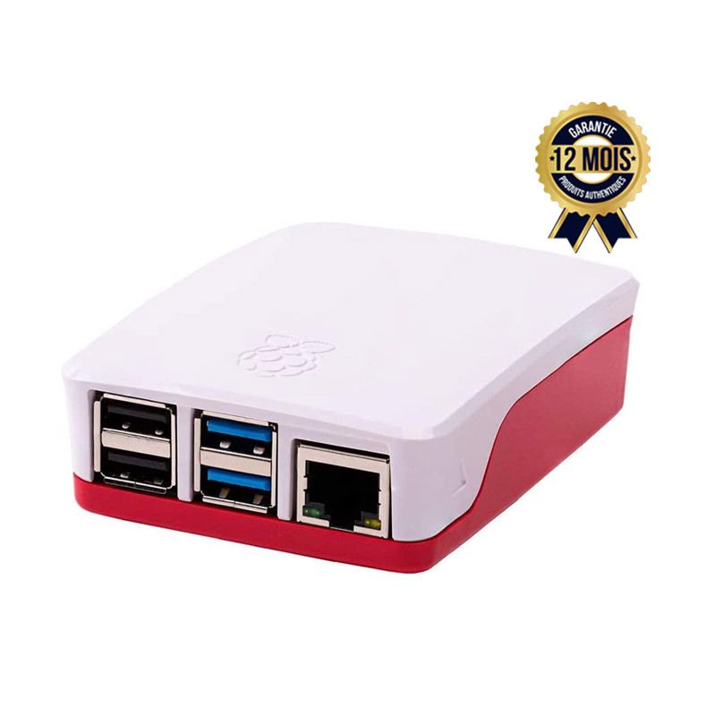 Kit Raspberry Pi 4 Starter Kit (4Go RAM, rouge et Blanc) avec Boitier et carte SD - (Prix en fcfa) | Glotelho Cameroun