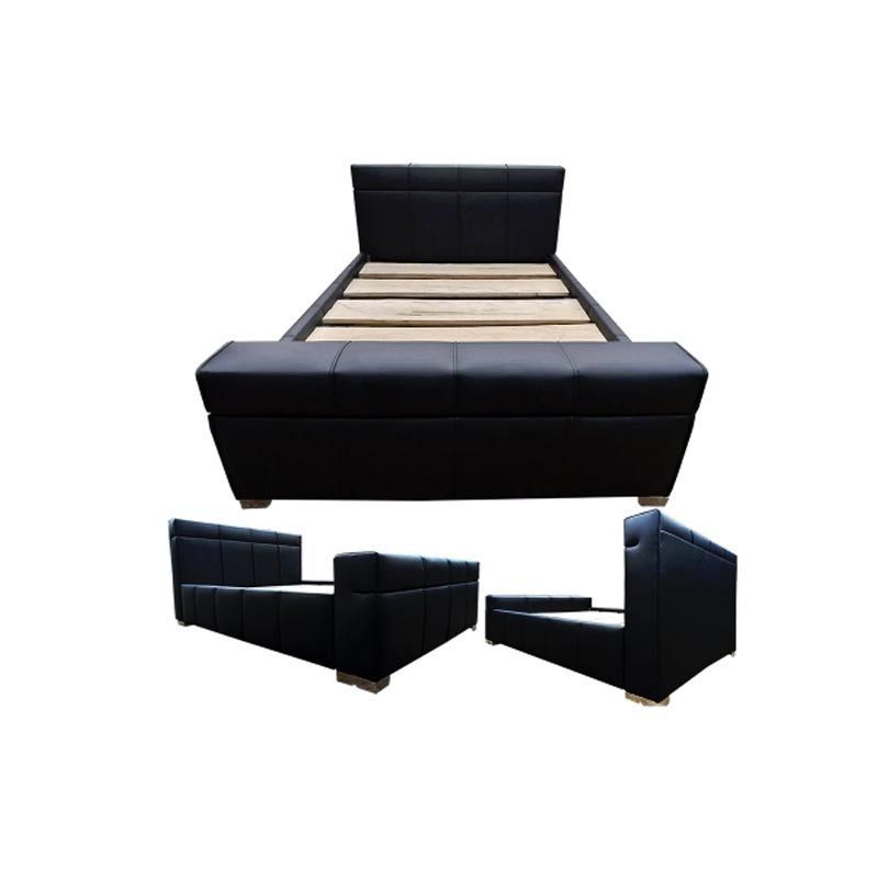 LIT -  Francis - 2place - En cuir/mouse - Gris/Chocolat/noir-  | Glotelho Cameroun