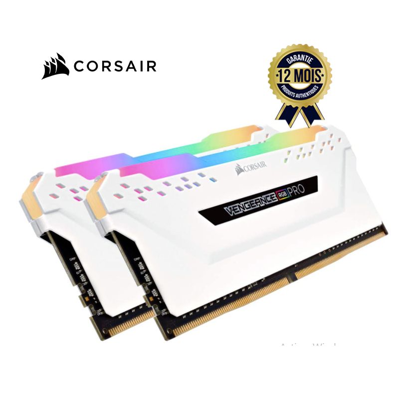 Mémoire RAM  Corsair Vengeance RGB Pro 32GB (2x16GB) DDR4 3200Mhz - 12 Mois  | Glotelho Cameroun