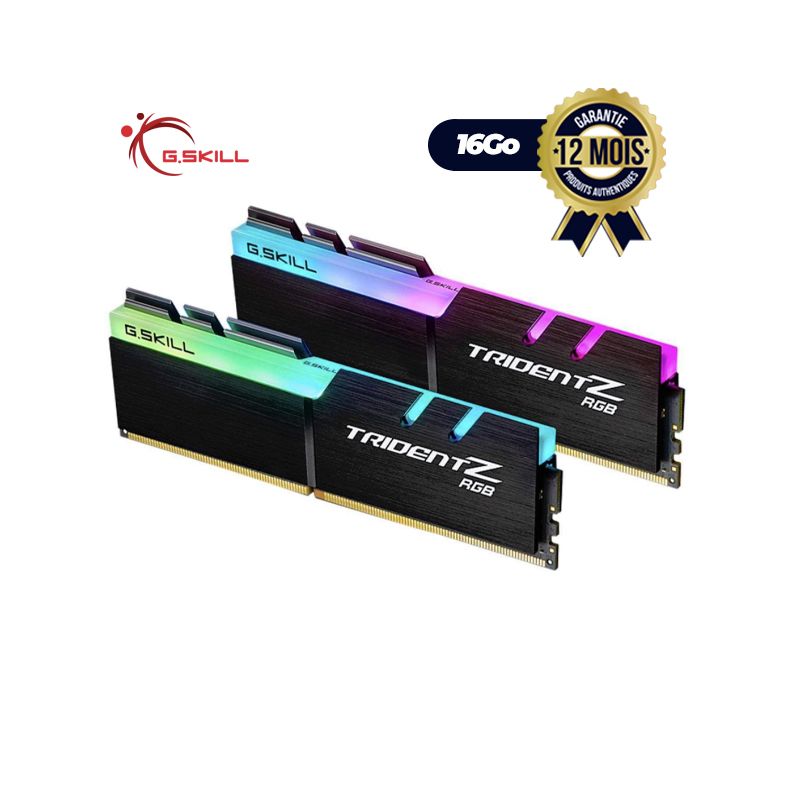 Mémoire RAM  G.Skill Trident Z Neo 16 Go (2 x 8 Go) 3200 MHz  DDR4 - 12 mois