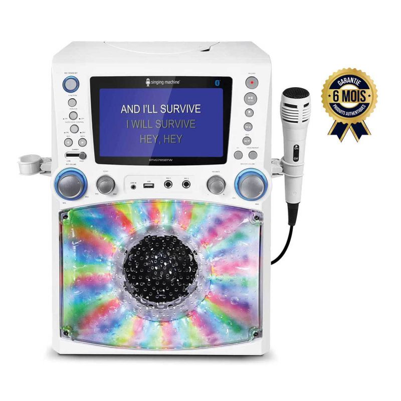 Machine à chanter - STVG785BTW Bluetooth - Karaoké avec lumières disco | Glotelho Cameroun