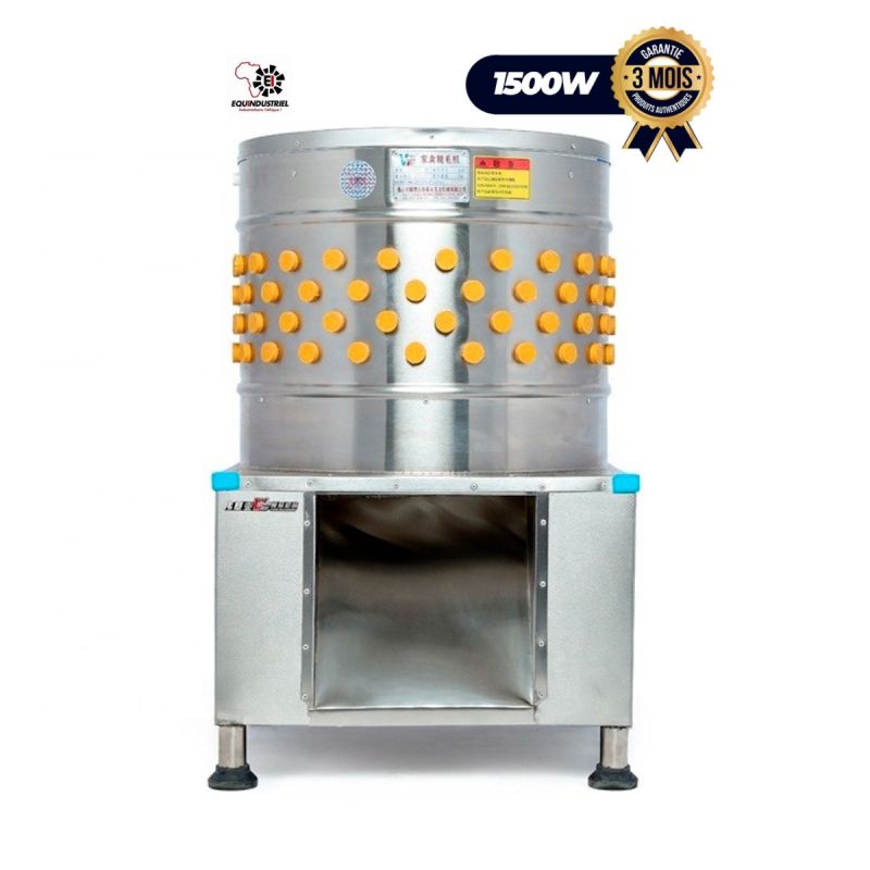 Machine à plumer les poulets  4 à 6 poulets par cycle -1500 W Acier inoxydable - prix Cameroun