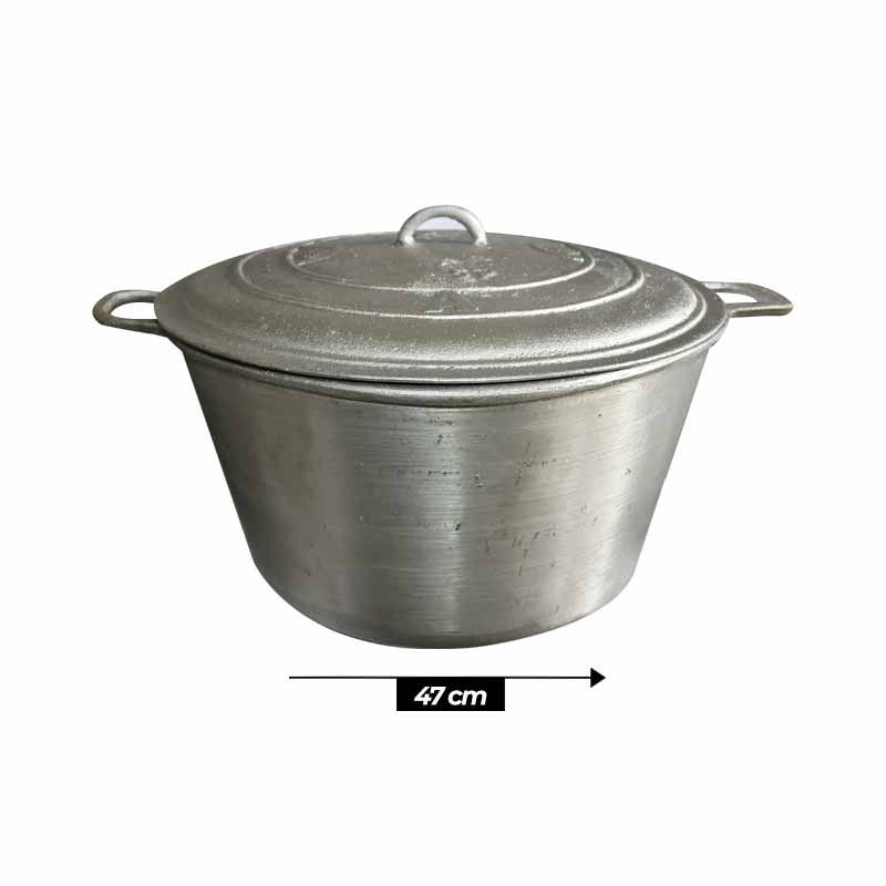 Marmite Ma cocotte  -Taille 12 -Diamètre 47cm - Gris| Glotelho Cameroun