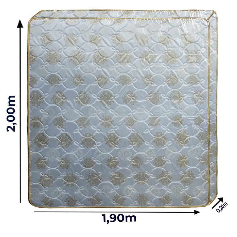 Matelas Orthopédique RIYANA - Très Confortable - 200x190x20 cm - Bleu Ciel  | Glotelho Cameroun