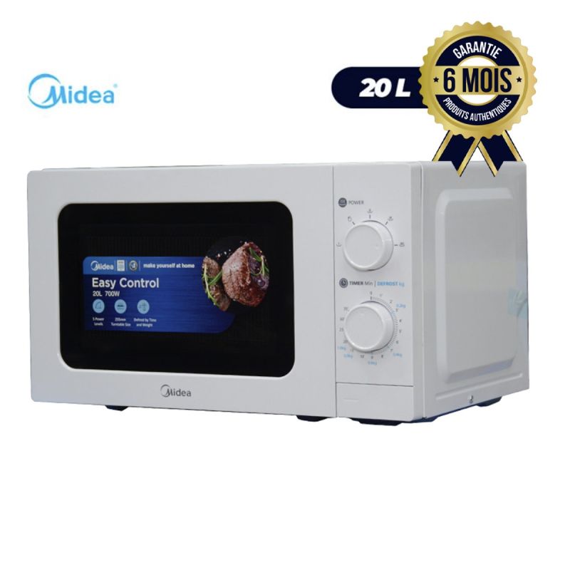  Micro Onde Midéa  - MM720C2GX-W - 20Litres - 06Mois. | Glotelho. Cameroun