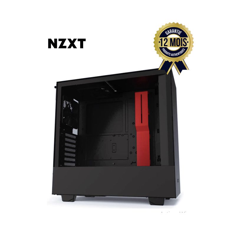 NZXT H510 - Boitier PC Moyen Tour ATX / mATX / Mini-ITX - USB 3.1 Type C - Avec fenêtre - 6 Mois