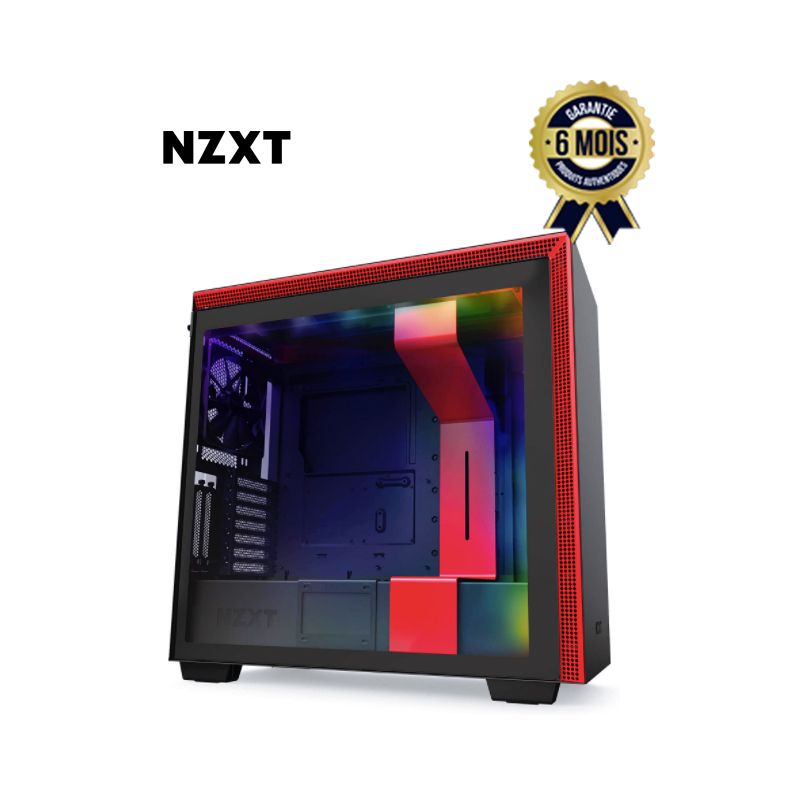 NZXT H710i - Boitier PC Grand Tour - E-ATX / ATX / mATX / Mini-ITX - USB 3.1 Type C - Avec fenêtre - 6 Mois