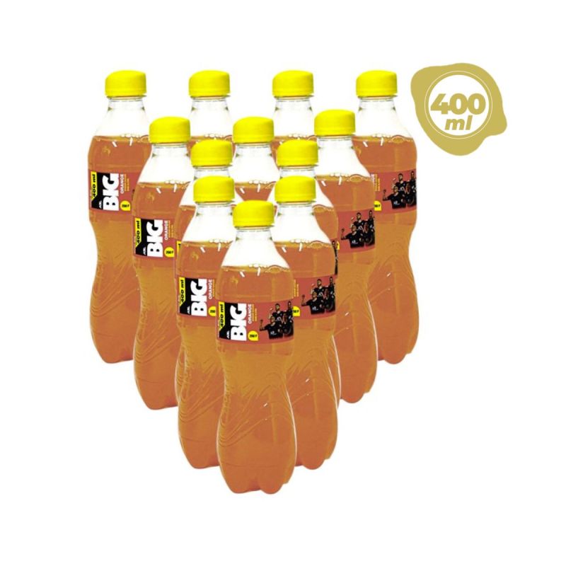 Pack De 12 Boissons Gazeuses  Rafraichissante - Big Orange - Jus - 400ml |Glotelho Cameroun