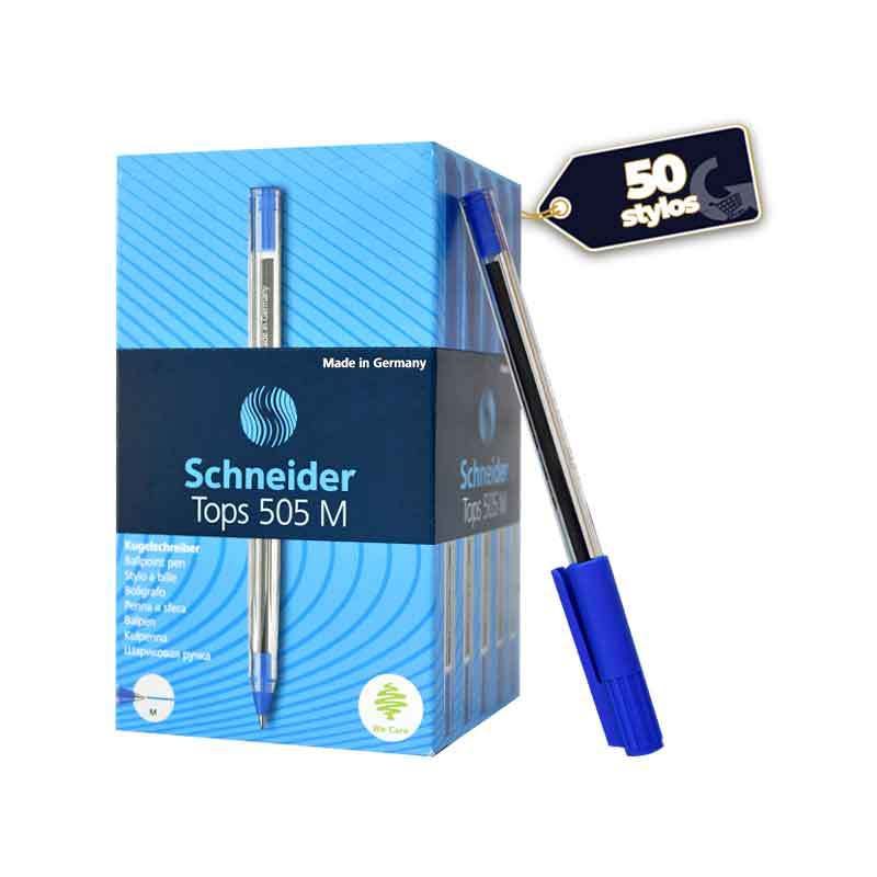  Pack de 50 Stylo à bille - Schneider - Bleu| Glotelho Cameroun