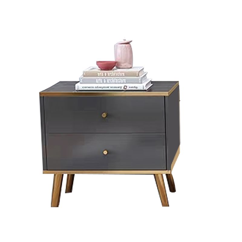 Petit Armoire - HX23005 - à 2 Tiroirs - Noire/Or | Glotelho Cameroun