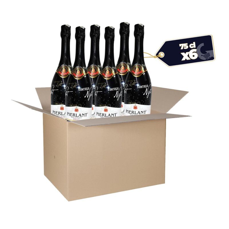 Carton de 6 Bouteilles de Vin mousseux PIERLANT Fantasia Night Brut - 75cl| Glotelho Cameroun