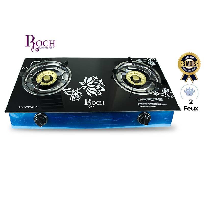 Plaque à Gaz Vitré - 2 feux - Roch 