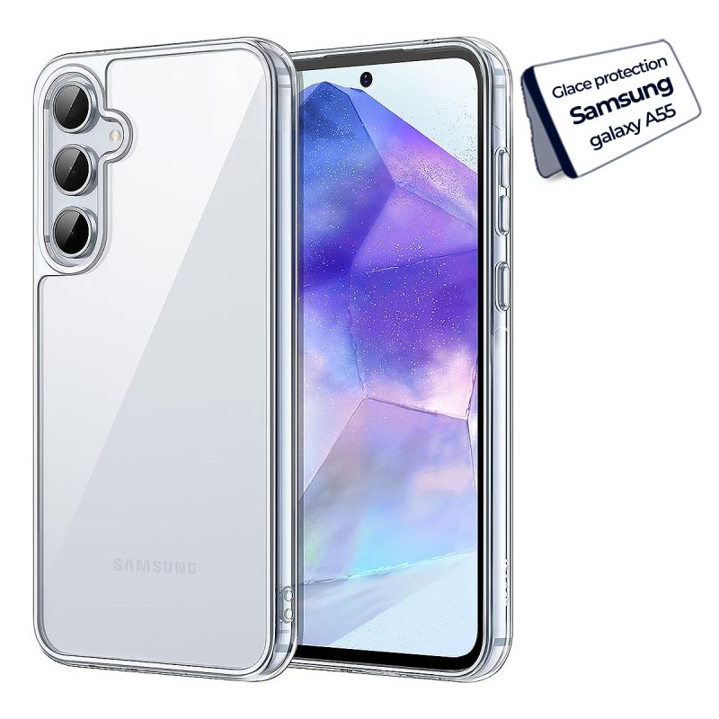 Pochette transparente Jetech pour Samsung Galaxy A55 au prix Cameroun