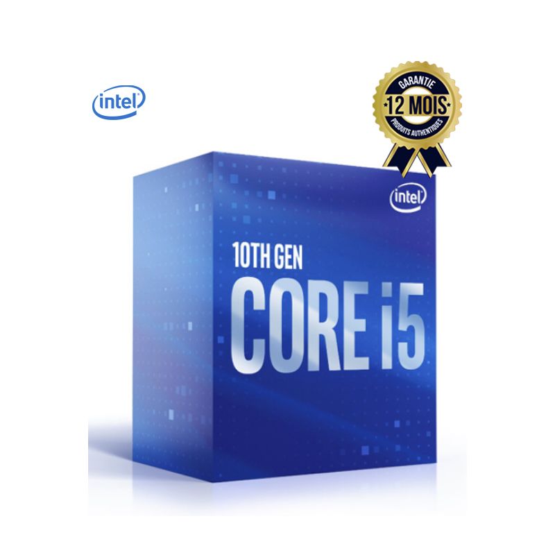 Processeur Intel Core i5-10500 (3.1 GHz)  Socket 1200 - Hexa Core - Cache 12 Mo - Comet Lake-S - 12 mois  de garantie 