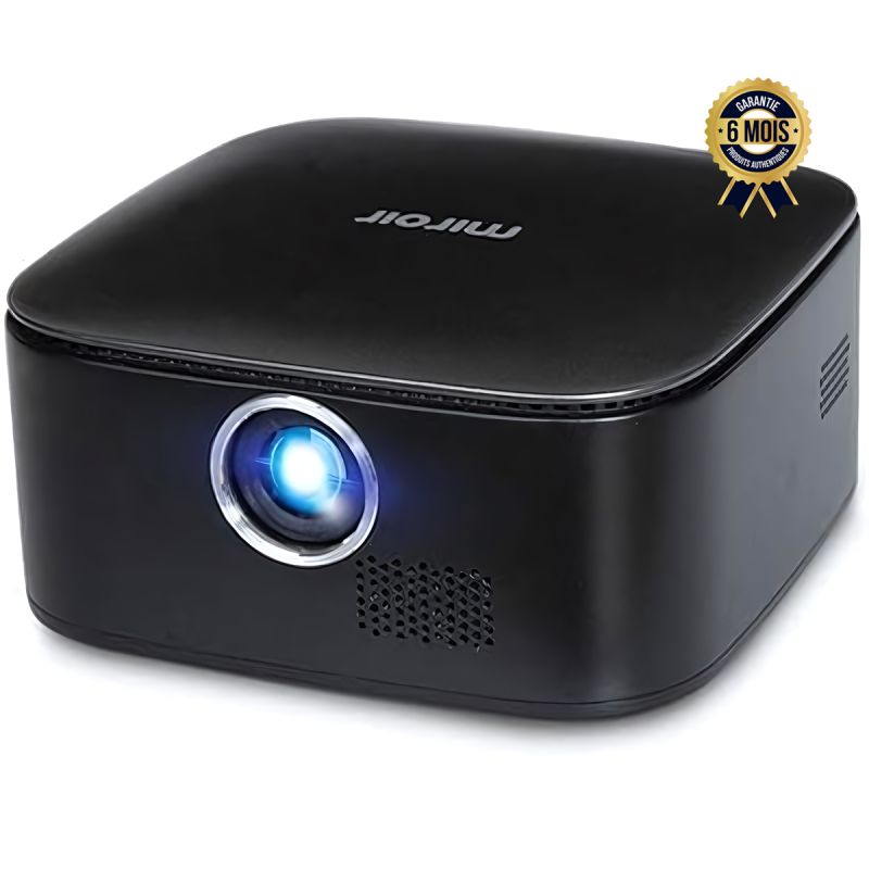 Projecteur portatif prix en fcfa - Miroir M75 - HDMI et haut-parleurs intégrés - Autonomie 2 heures - 6 Mois| Glotelho Cameroun
