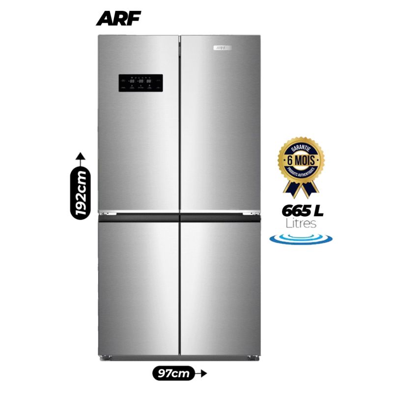 Réfrigérateur ARF à 4 Portes croisées 665 Litres avec contrôle de température au prix Cameroun.