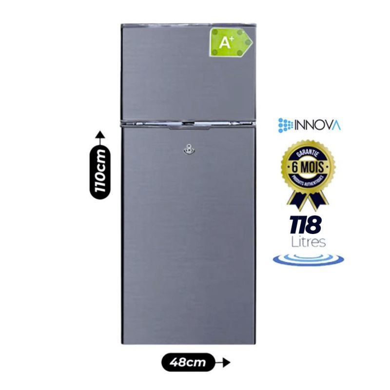 Réfrigérateur double battant - Innova - IN-190 - 118 litres| Glotelho Cameroun