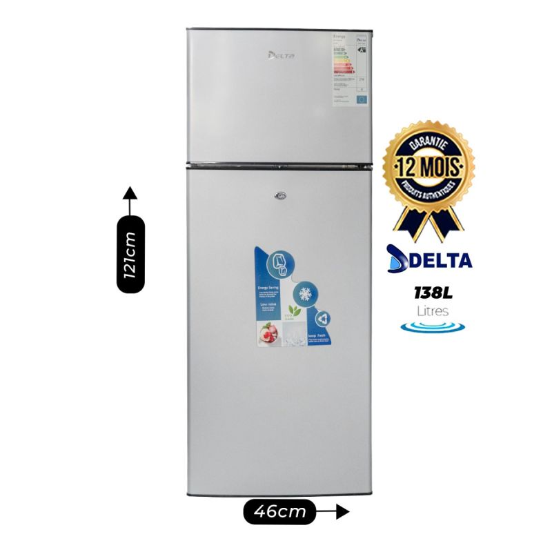 Réfrigérateur double battant Delta 138 litres prix Cameroun