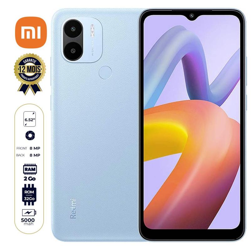 Xiaomi Redmi A2 + - Smartphone - 6.52" - 32 Go/2Go Ram - 8MP - 5000mAh| Glotelho Cameroun