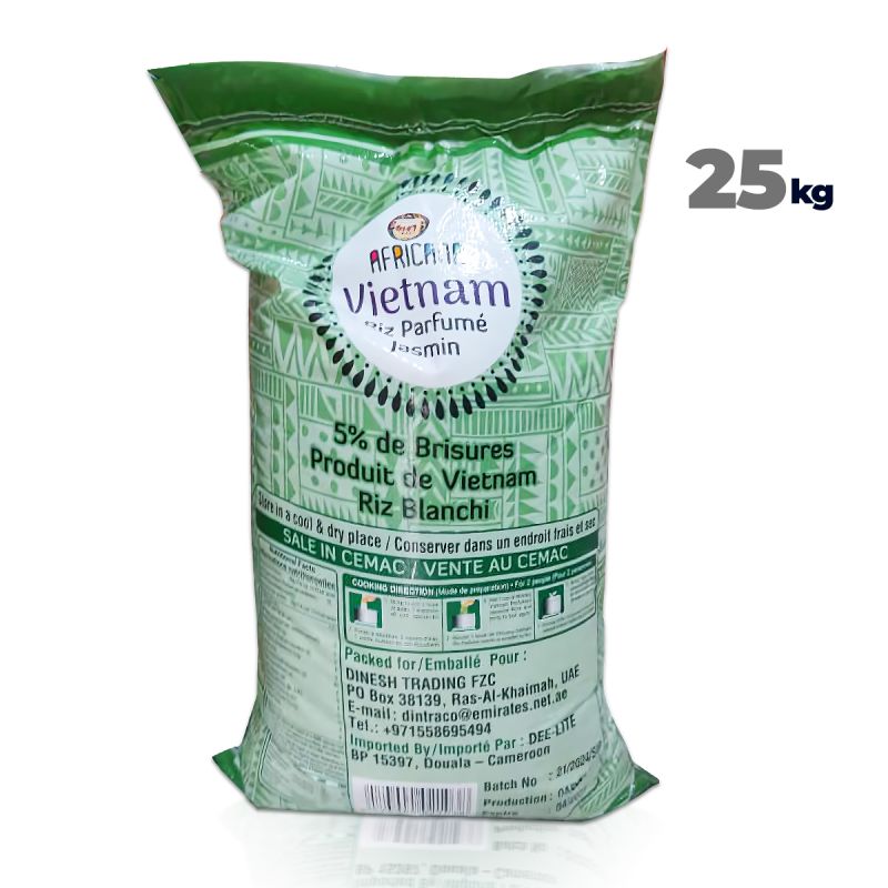 Riz parfumé Africana - 25Kg - Prix en fcfa| Glotelho Cameroun