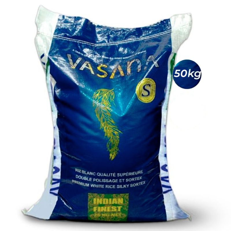 Riz Thaïlandais Vassana – 25% Brisure – Sac de 50KG