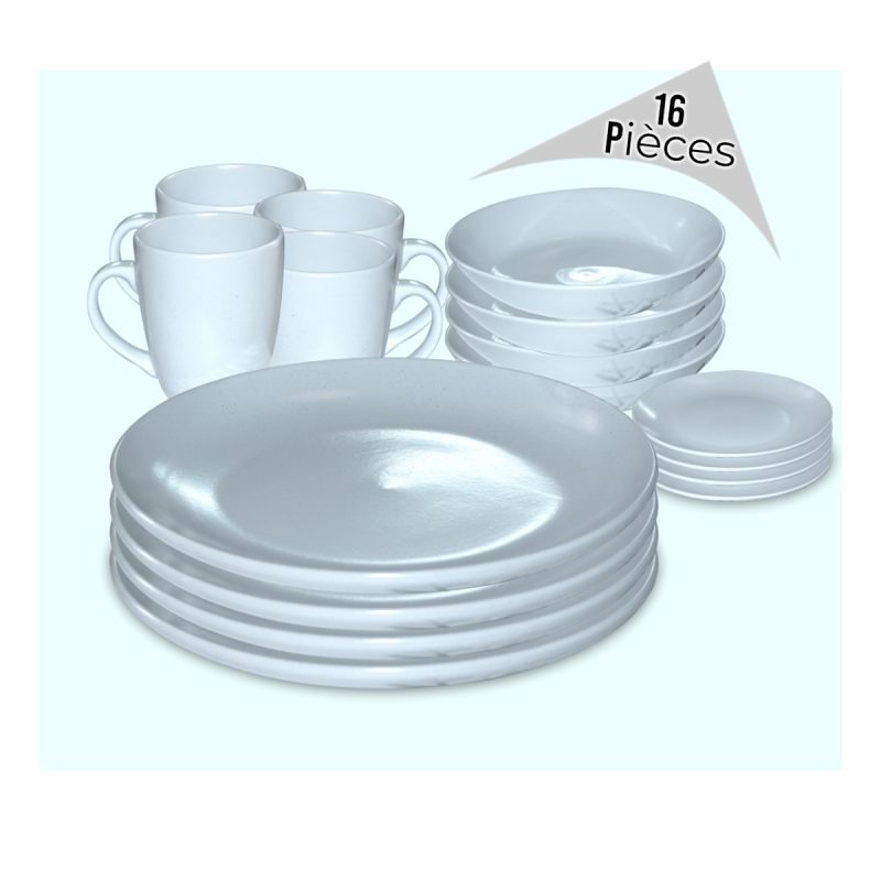 Services de Table avec Tasses - Set de 16pcs gris clair vendu par Glotelho