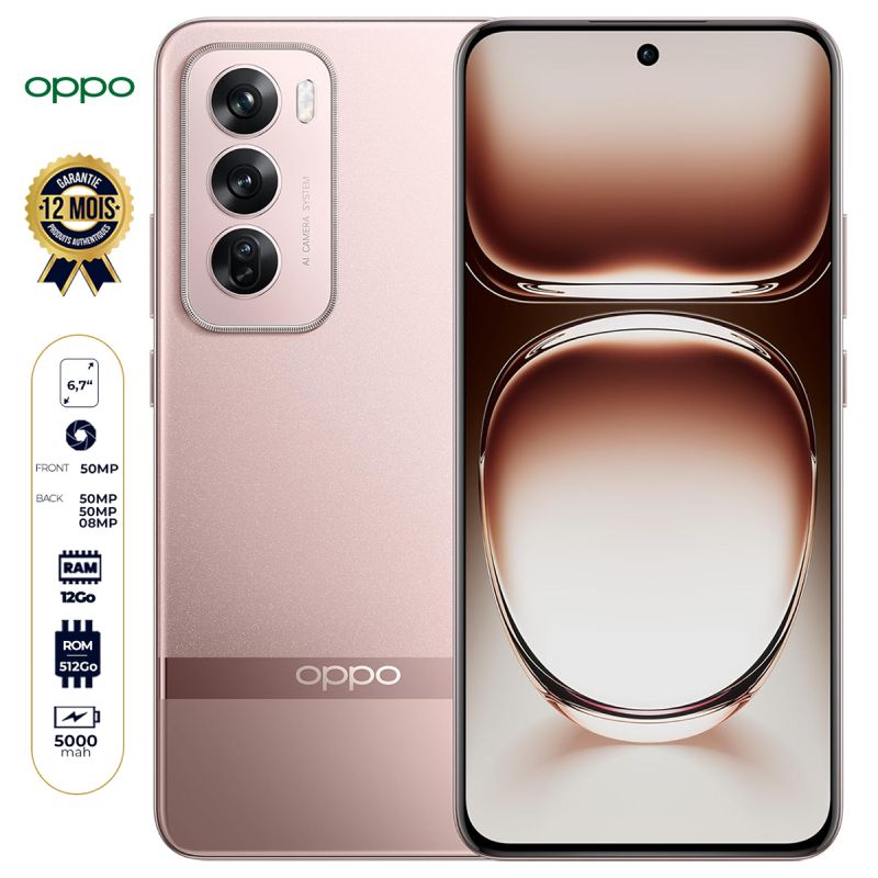 Oppo Reno12 Pro 5G - 512 Go prix Cameroun sur Glotelho