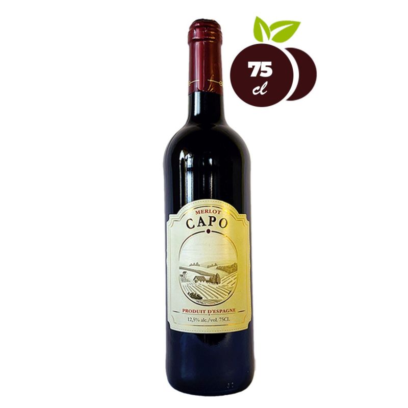 Vin Rouge Capo - Moelleux - 12,5% - 75cl   - (Prix en fcfa) | Glotelho Cameroun