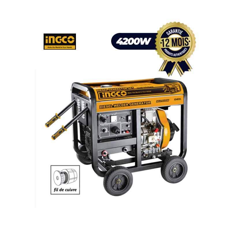 Groupe électrogène INGCO GDW65001 - 180A - 4200 W - Garantie 12 Mois - (874000) | Glotelho Cameroun