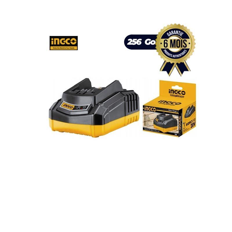 Chargeur Rapide 20v Li-Ion - INGCO FCLI2001| Glotelho Cameroun