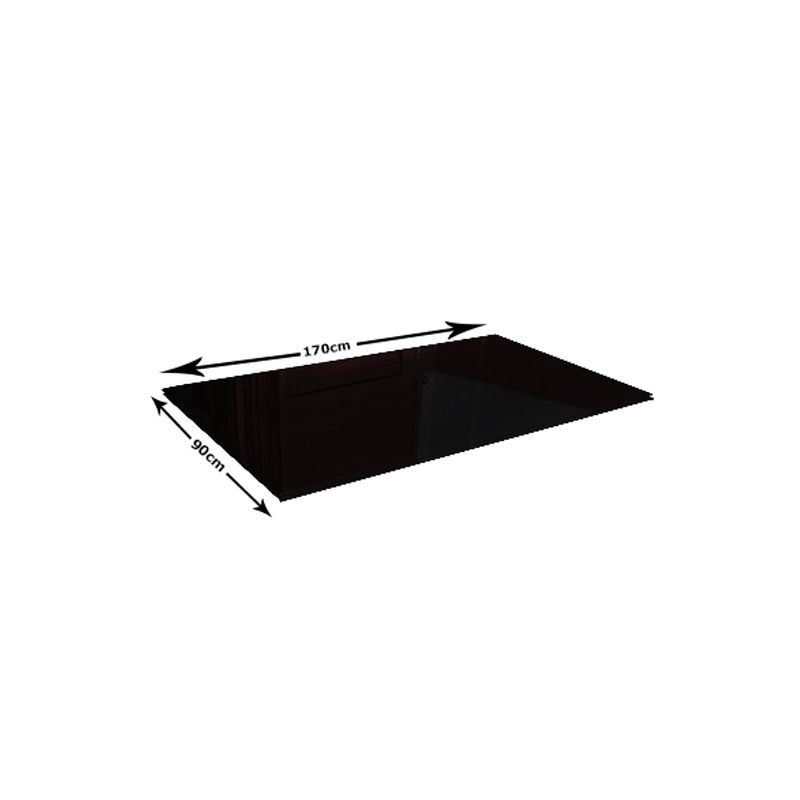 Plateau de table en verre trempé - Noir - 6 places - 170 x 90 cm - Garantie 1 Mois (45000) | Glotelho Cameroun