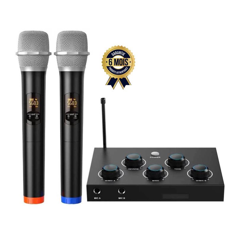 Système de mixage de microphones pour karaoké portable DIGITNOW | Glotelho Cameroun