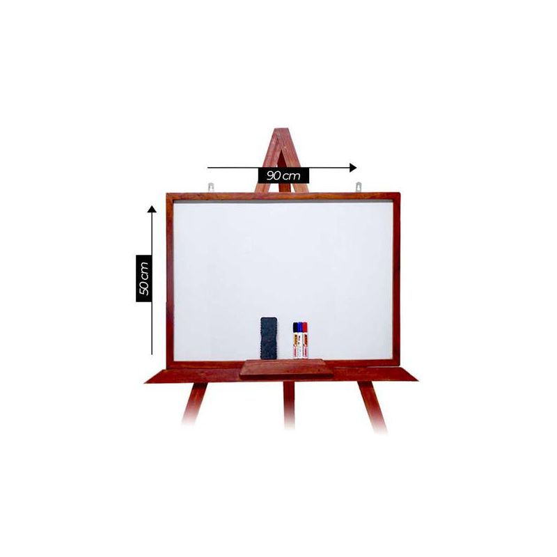 Tableau blanc  50 X 90 Cm +  3 marqueurs (rouge, noir, bleu) + 1 effaçoire | Glotelho Cameroun