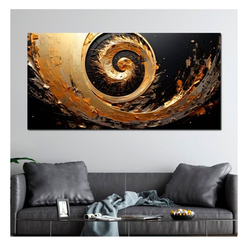 Tableau décoratif - Vortex d'or abyssal meilleur prix Cameroun