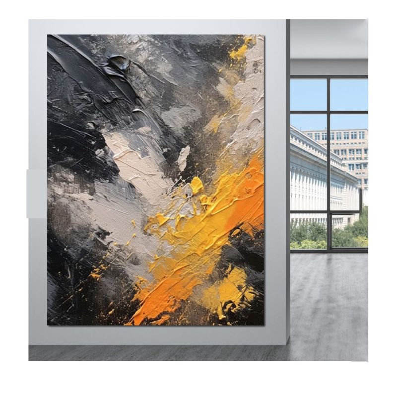 Tableau décoratif - Éclat d'onyx abstrait - Multicolore - (Prix en fcfa) | Glotelho Cameroun