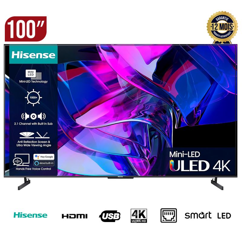 TV Smart Hisense 100 pouces chez Glotelho Cameroun