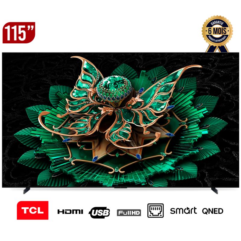 TV SMART TCL 115 pouces – 115C7K au prix Cameroun