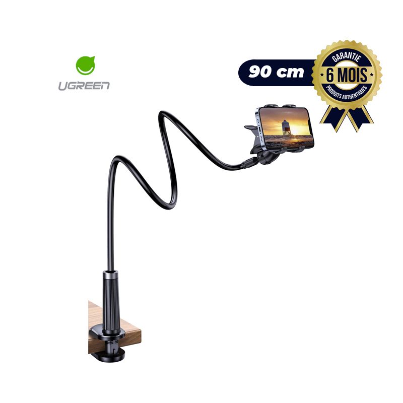 Support de téléphone UGREEN 90cm réglable à 360 degrés et comptables à vos smartphones | Glotelho Cameroun
