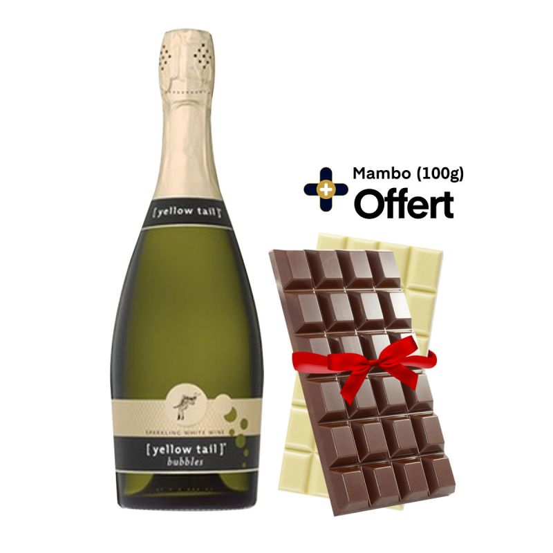 Vin Mousseux - Yellow Tail - Bubbles - 75cl + Mambo 100G offert | Glotelho Cameroun
